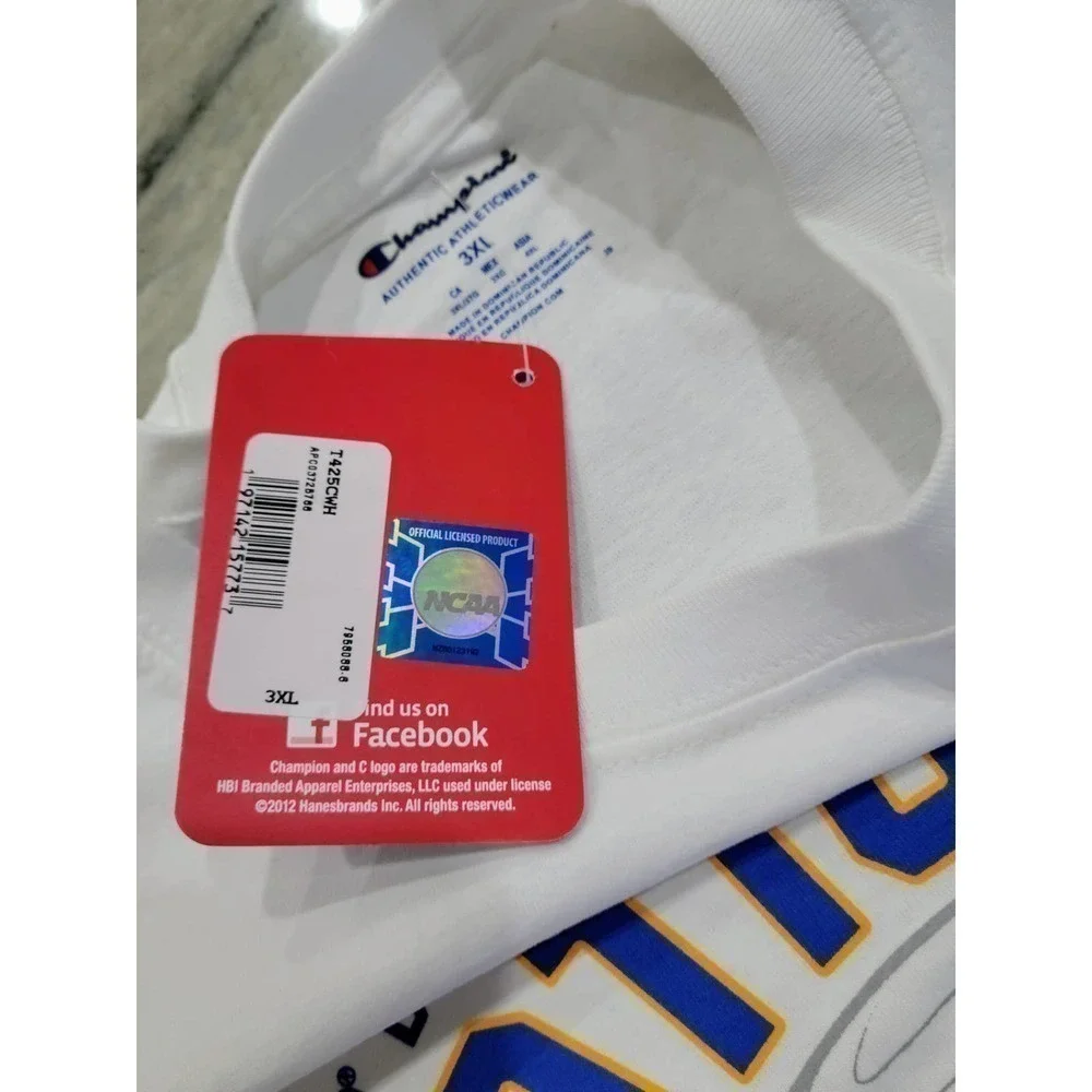 Champion UCLA Bruins NCAA Soccer T-Shirt White 3XL - Picture 6 of 10